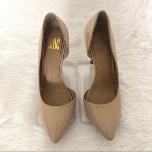 SM New York Nude Pointed Toe Pumps